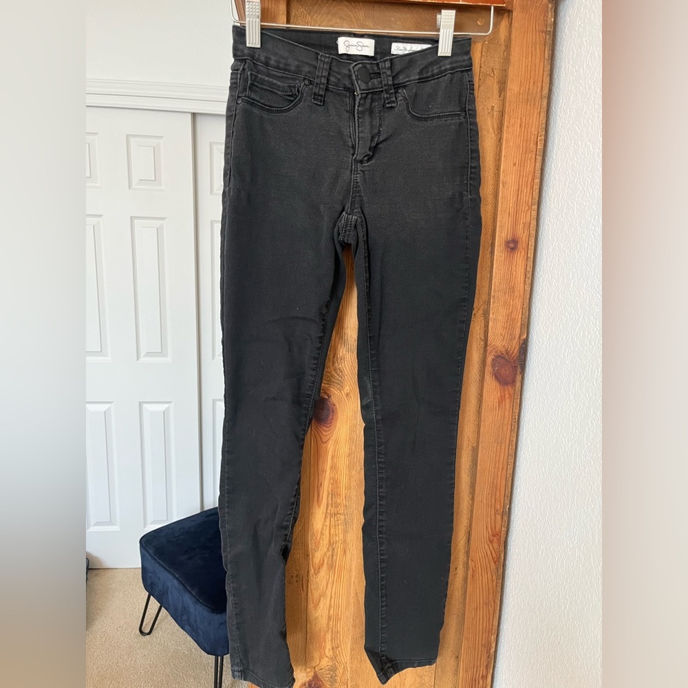 Black rinse Jessica Simpson Kiss Me Super Skinny jeans